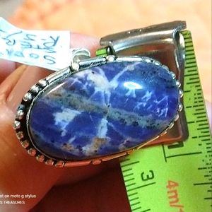 NWT-LAPIS LAZULI 925- RING-10/*(THE BLUE LOGIC STONE)*CLEARS THOUGHTS*(RLL39014)